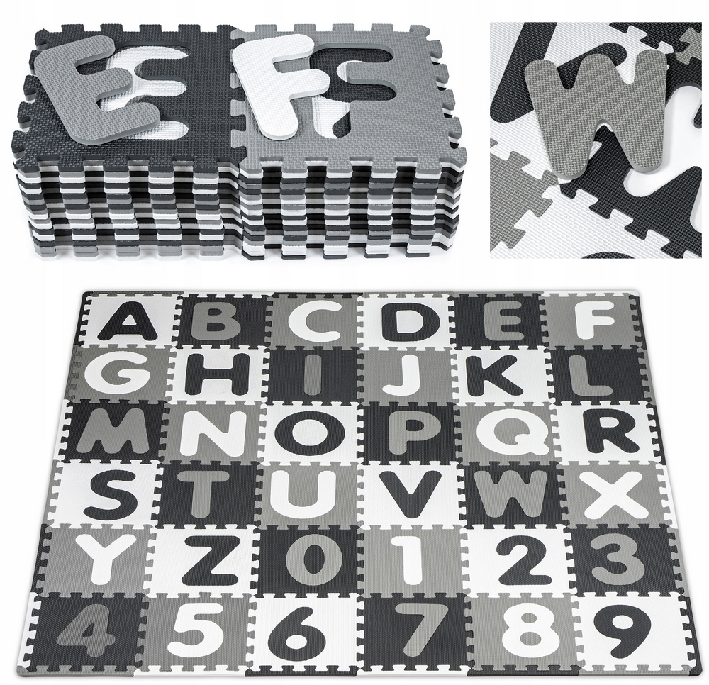 HRUBÁ VZDELÁVACIA PODLOŽKA XXL PENOVÉ puzzle 96 ks
